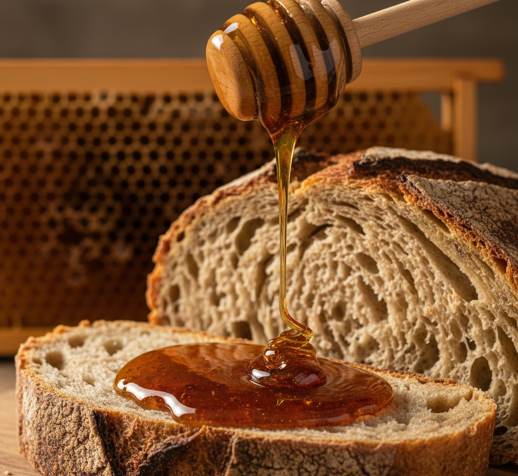 Honig Tasting mit Brot